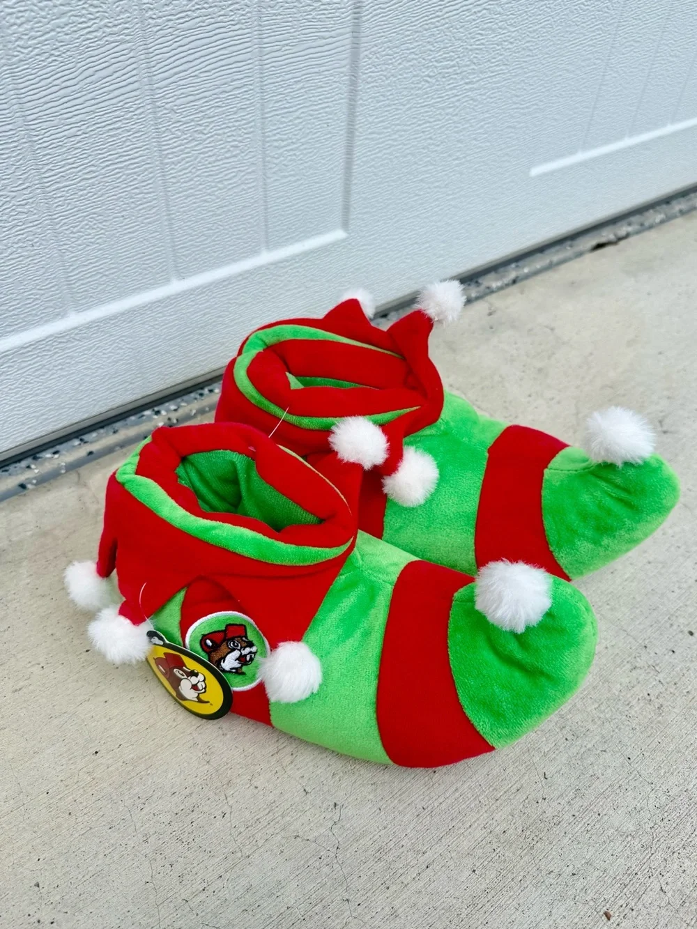 NWT Buc-ee’s Holiday Elf Slippers Size 11-12 🌲🌲🌲